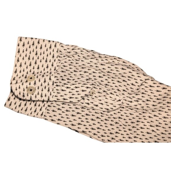 ROWM Mens 4XT Button-Down Shirt Tree Print Cotton Blend Long Sleeve - Picture 11 of 12